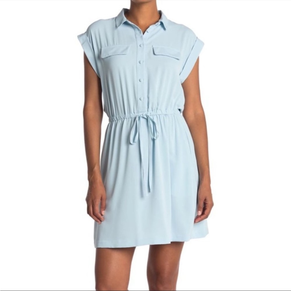 NWT Laundry by Shelli Segal Light Blue Button Down Dress / SZ 14